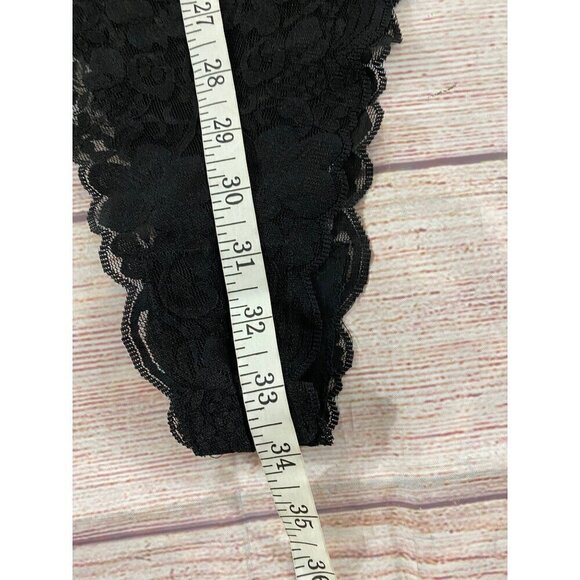 Frederick's Of Hollywood Sheer Black Lace Body Suit - 2XL - Picture 4 of 11